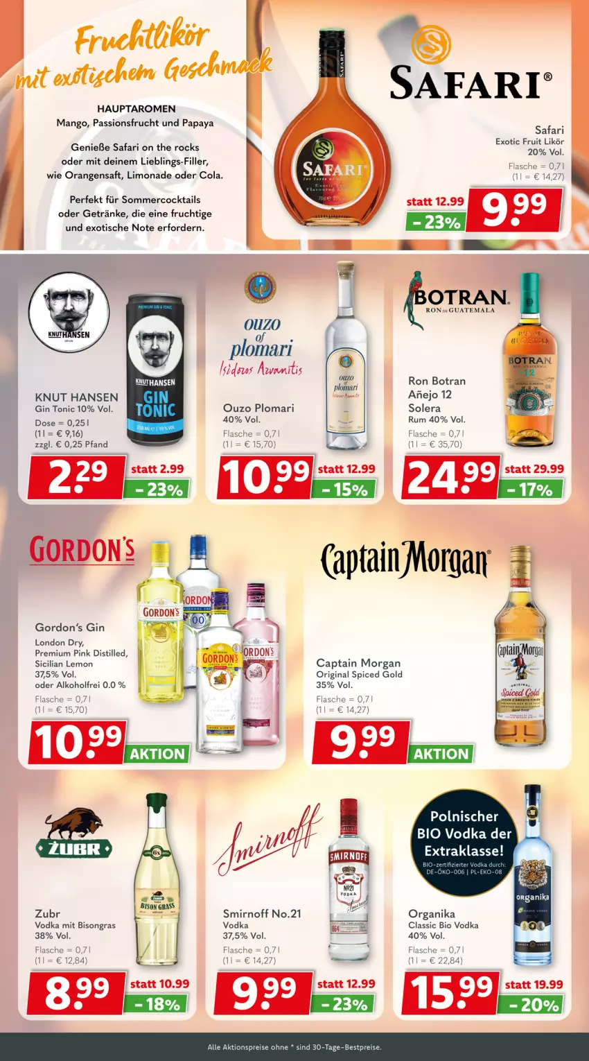 Aktueller Prospekt Getraenkeland - von 14.09 bis 26.09.2025 - strona 7 - produkty: aktionspreis, alkohol, bestpreis, bestpreise, bio, Cap, captain morgan, cocktail, cocktails, cola, eis, elle, flasche, frucht, getränk, getränke, gin, gordon, Gordon’s, gordons, likör, limo, limonade, london dry, mango, orange, orangen, orangensaft, original spiced gold, ouzo, Papaya, passionsfrucht, reis, rum, saft, smirnoff, Ti, tisch, tonic, vodka, ZTE