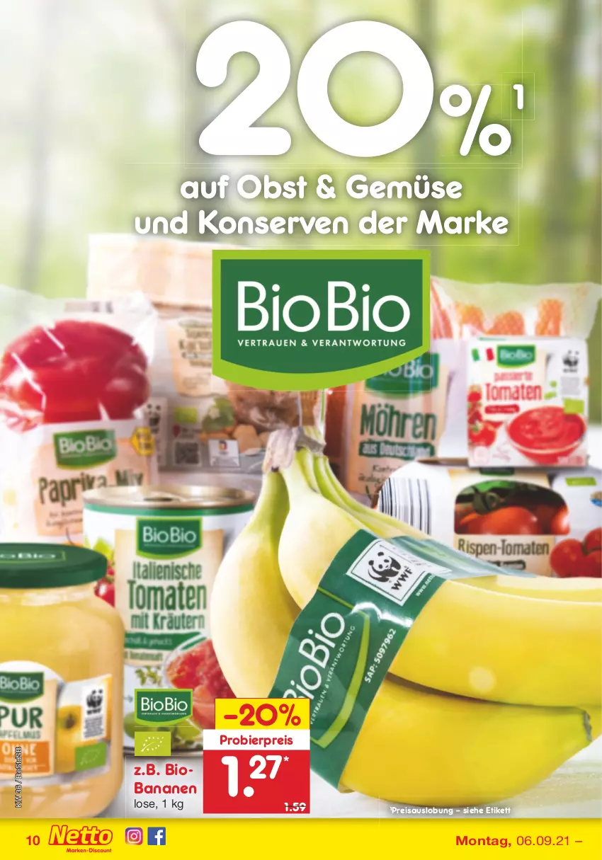 Aktueller Prospekt Netto Marken-Discount - Filial Angebote - von 06.09 bis 11.09.2021 - strona 10