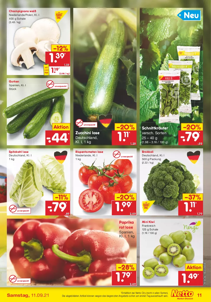 Aktueller Prospekt Netto Marken-Discount - Filial Angebote - von 06.09 bis 11.09.2021 - strona 11