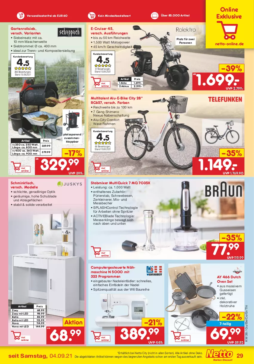 Aktueller Prospekt Netto Marken-Discount - Filial Angebote - von 06.09 bis 11.09.2021 - strona 29