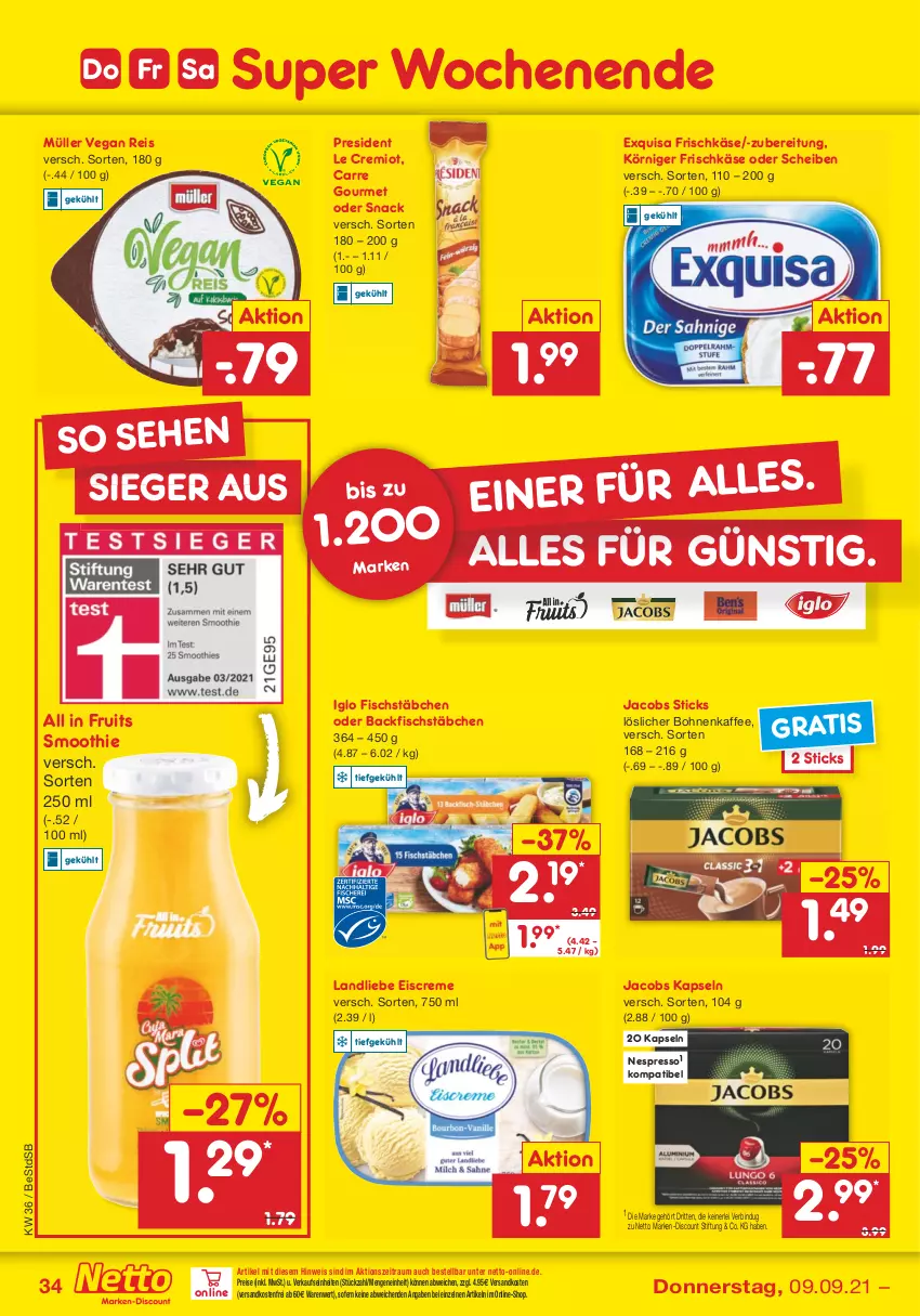 Aktueller Prospekt Netto Marken-Discount - Filial Angebote - von 06.09 bis 11.09.2021 - strona 34