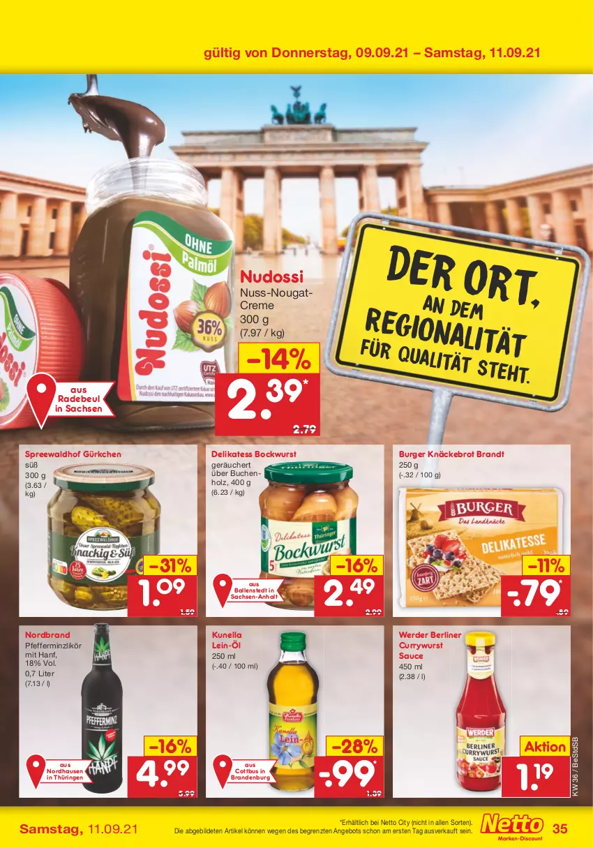 Aktueller Prospekt Netto Marken-Discount - Filial Angebote - von 06.09 bis 11.09.2021 - strona 35