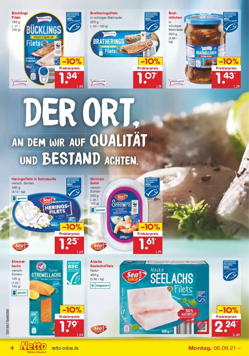 Aktueller Prospekt Netto Marken-Discount - Filial Angebote - von 06.09 bis 11.09.2021 - strona 4