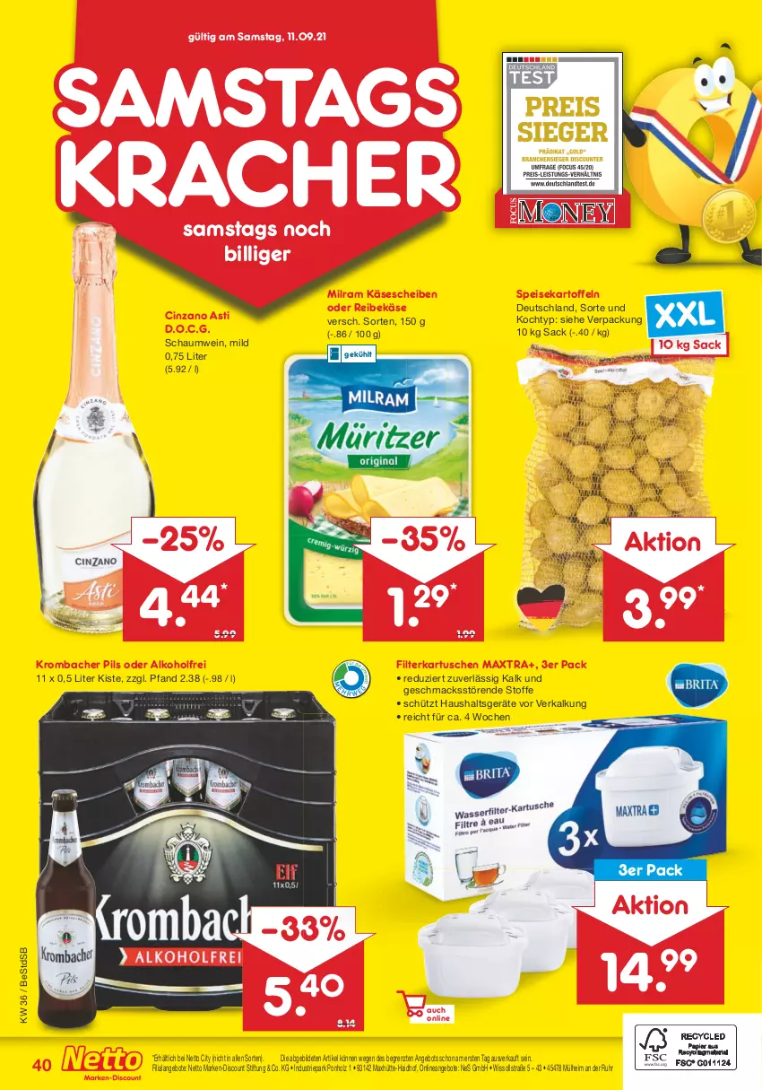 Aktueller Prospekt Netto Marken-Discount - Filial Angebote - von 06.09 bis 11.09.2021 - strona 40