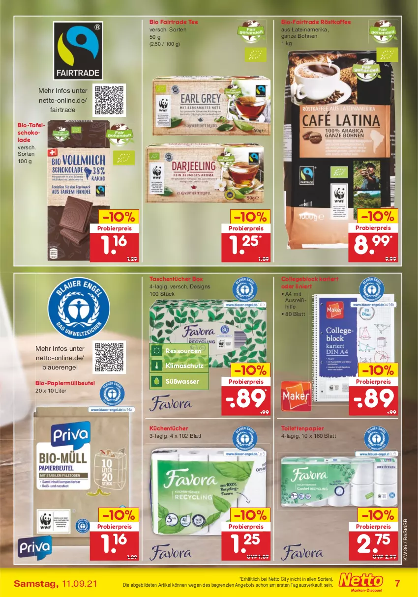 Aktueller Prospekt Netto Marken-Discount - Filial Angebote - von 06.09 bis 11.09.2021 - strona 7