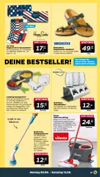 Gazetka promocyjna Netto - Woche 32 - Gazetka - ważna od 13.08 do 13.08.2022 - strona 19 - produkty: akku, Bad, Bau, baumwolle, birkenstock, bratpfanne, bürste, bürsten, decke, Deckel, edelstahl, elle, flasche, Geschenkbox, geschirr, glaskaraffe, Karaffe, Kochtopf, kraft, LG, Löffel, pet-flasche, pet-flaschen, pfanne, pfannen, Pfannenwender, Reinigung, reinigungsbürste, ring, sandale, sandalen, Schal, Schale, Soda, Teleskop, teleskopstiel, Ti, topf, und pfanne, vileda, wolle, zehentrenner, ZTE