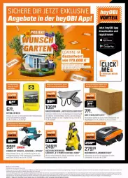 Gazetka promocyjna Obi - Prospekte - Gazetka - ważna od 13.03 do 13.03.2022 - strona 20 - produkty: akku, Bau, hochdruckreiniger, HP, Kärcher, latte, mähroboter, Makita, reiniger, sana, Ti, Yo