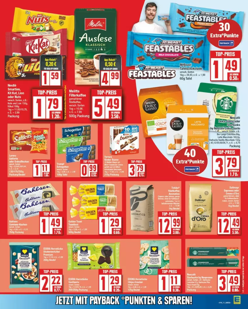 Aktueller Prospekt Edeka - Prospekte - von 03.03 bis 08.03.2025 - strona 14 - produkty: ACC, bio, chia, latte, latte macchiato, LG, lungo, mac, macchiato, nescafe, schoko, schokolade, starbucks