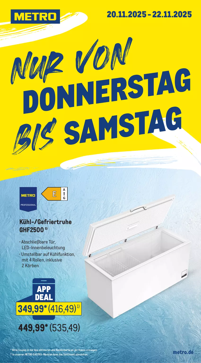 Aktueller Prospekt Metro - App-Deals - von 17.11 bis 22.11.2025 - strona 3 - produkty: beleuchtung, coupon, Metro, metro gastro, Ti