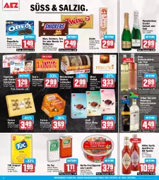 Gazetka promocyjna Aez - Prospekte - Gazetka - ważna od 17.10 do 17.10.2026 - strona 12 - produkty: alkohol, bounty, bree, eis, ente, ferrero, Ferrero Küsschen, Ferrero Rocher, flasche, frucht, fruchtgummi, gin, giotto, haribo, keks, Kinder, kinder schokolade, kuchen, Lakritz, Lebkuchen, lindt, mars, Meister, merci, nederburg, Oblaten, oder lakritz, oreo, rebsortenweine, reis, salz, schoko, schokolade, snickers, Ti, tuc, twix, wein, weine, yellow tail, Yo, yogurette, ZTE