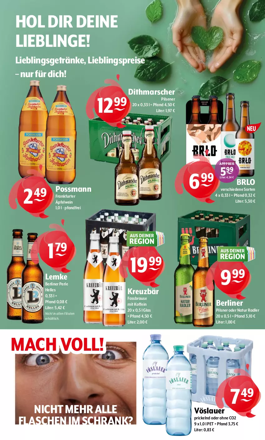 Aktueller Prospekt Getraenke Hoffmann - Prospekte - von 13.10 bis 18.10.2025 - strona 11 - produkty: auer, berliner, brause, BRLO, eis, elle, fassbrause, flasche, frankfurter, getränk, getränke, mac, mars, natur, natur radler, pils, pilsener, pilsner, radler, reis, Schrank, vöslauer, wein