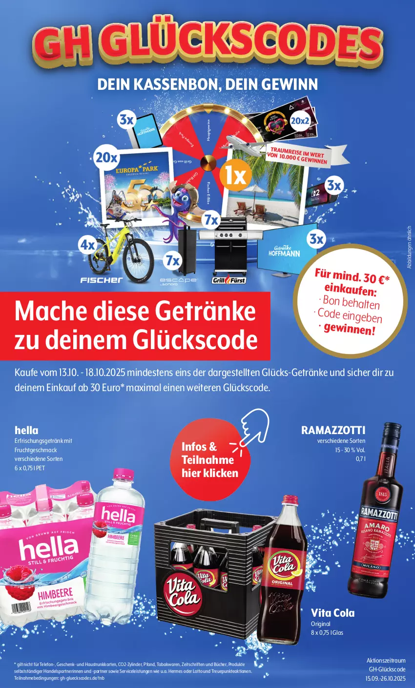 Aktueller Prospekt Getraenke Hoffmann - Prospekte - von 13.10 bis 18.10.2025 - strona 12 - produkty: aust, cola, eis, erfrischungsgetränk, frucht, getränk, getränke, gin, hella, mac, mit frucht, rama, ramazzott, ramazzotti, telefon, Ti, vita, Vita C, zott