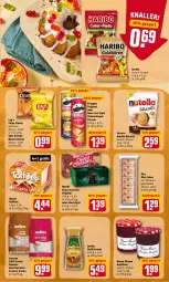 Gazetka promocyjna Rewe - Diese Woche im Angebot! - Gazetka - ważna od 07.05 do 07.05.2022 - strona 27 - produkty: after eight, aktionspreis, bonne maman, burger, caffè crema, chips, choco crossies, classico, crossies, Doritos, eis, espresso, ferrero, gin, haribo, jacobs, Jacobs Gold, konfitüre, lavazza, mac, mam, nacho, nacho cheese, nestlé, nutella, oder espresso, pringles, reis, ring, salz, storck, Ti, toffifee, Yo, zitrone, zitronen