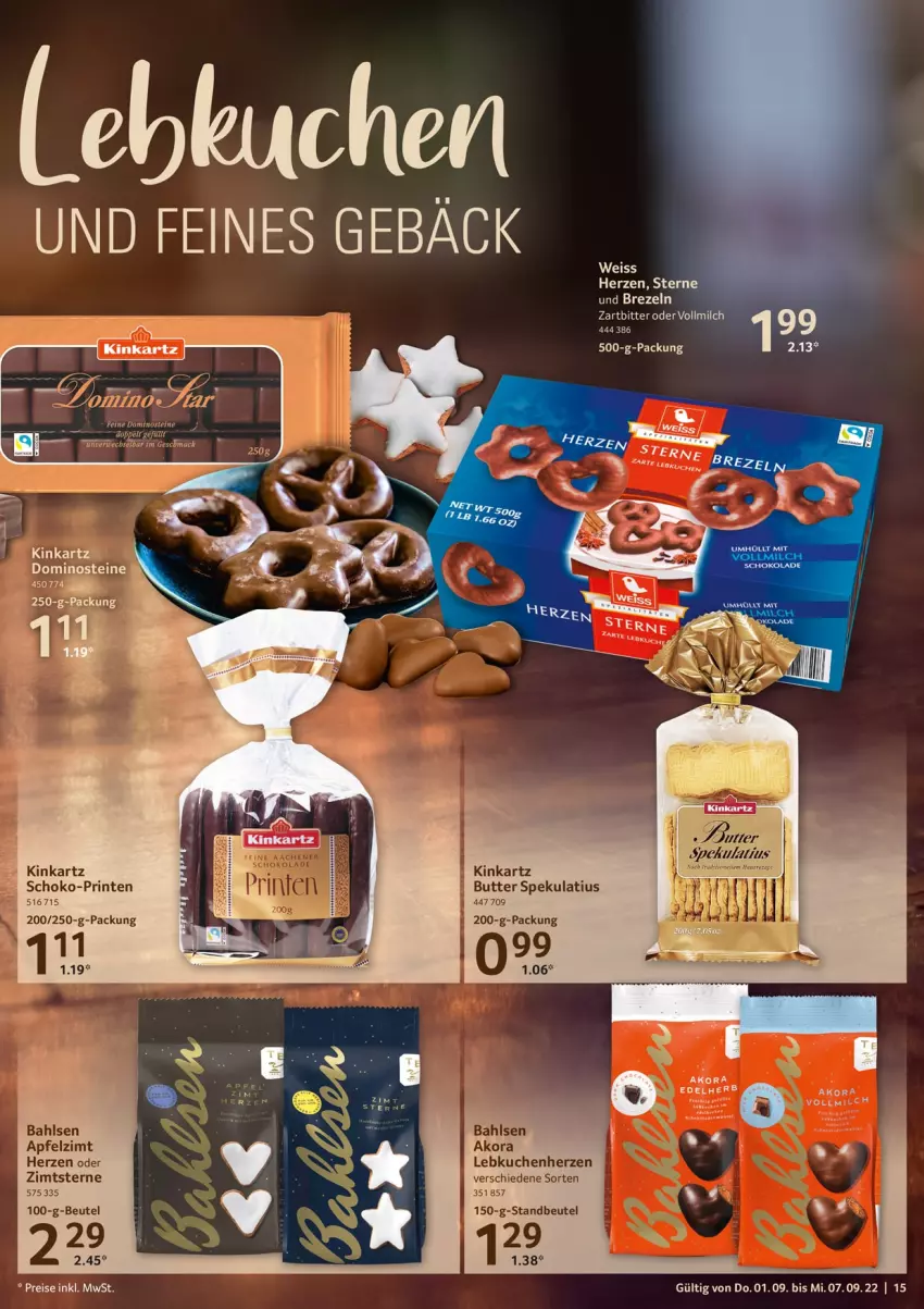 Aktueller Prospekt Selgros - Food - von 01.09 bis 07.09.2022 - strona 15 - produkty: apfel, bahlsen, brezel, Brezeln, butter, Dominosteine, eier, eis, kuchen, Lebkuchen, reis, schoko, tee, Ti