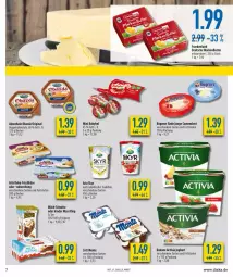 Gazetka promocyjna Diska - Prospekte - Gazetka - ważna od 30.04 do 30.04.2022 - strona 7 - produkty: activia, activia joghurt, Alpenhain, arla, arla buko, arla skyr, babybel, Bad, Bade Junge, Becher, Buko, butter, camembert, danone, danone activia, doppelrahmstufe, frischkäse, gin, joghur, joghurt, Käse, Kinder, Kinder Maxi, kinder maxi king, markenbutter, milch, milch-schnitte, mini babybel, monte, obazda, Rügener, Skyr, Ti