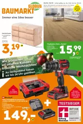 Gazetka promocyjna  - Gazetka - ważna od 27.12 do 27.12.2025 - strona 1 - produkty: akku, Akku-Schlagbohrschrauber, Bohrschrauber, briketts, bürste, bürsten, eis, Holz, Holzbriketts, ladegerät, reis, Ti, vinylboden