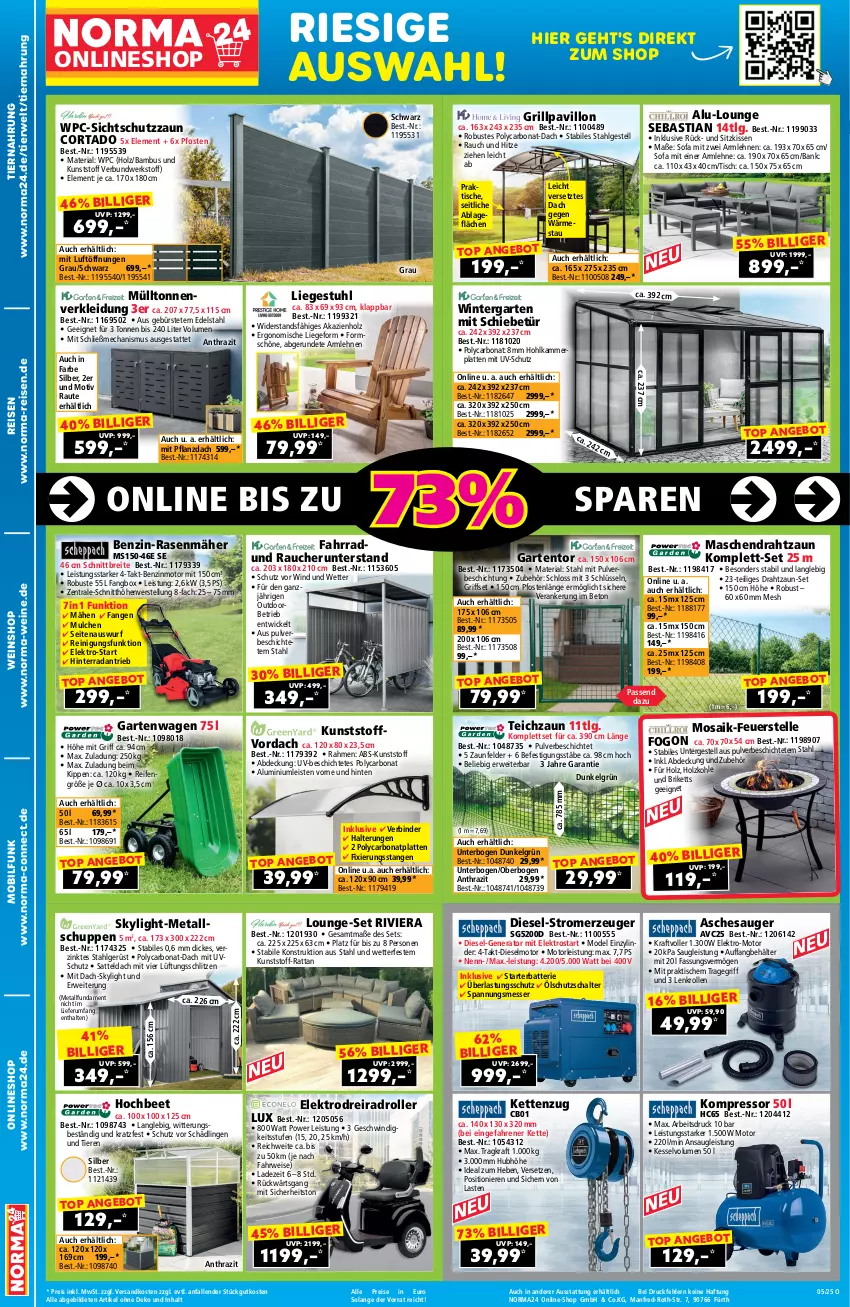 Aktueller Prospekt Norma - Norma - von 17.01 bis 02.02.2025 - strona 2 - produkty: angebot, armlehnen, Aschesauger, asti, bambus, Bank, batterie, Behälter, Bona, Brei, briketts, bürste, Diesel, Draht, Dreirad, edelstahl, eis, Elektro, elle, Fahrrad, Garten, grill, Grillpavillon, Hohlkammerplatte, Holz, holzkohle, Kette, kissen, kleid, Kleidung, kompressor, kraft, latte, LG, Liege, lounge-set, messer, Mode, ndk, pavillon, rasen, rasenmäher, Rauch, reifen, Reinigung, reis, Ria, Roller, rum, rwe, sattel, Schal, sitzkissen, Sofa, Stromerzeuger, stuhl, Ti, Tiere, tiernahrung, tisch, tragegriff, uv-schutz, wein, weine, weinshop, WICK, ZTE