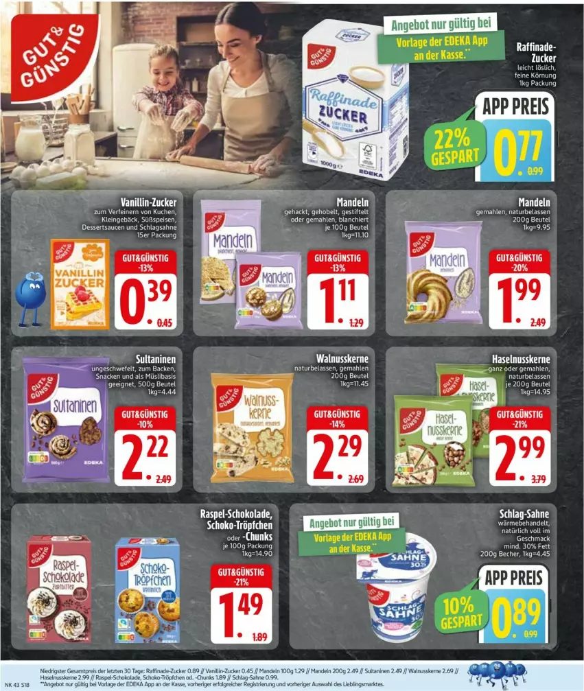 Aktueller Prospekt Edeka - Prospekte - von 20.10 bis 25.10.2025 - strona 18 - produkty: angebot, beutel, deka, eis, ente, Glade, haselnuss, kuchen, LG, mac, mandel, mandeln, müsli, natur, nuss, reis, sana, schoko, schokolade, snack, Ti, walnuss, walnusskerne, Yo, ZTE, zucker