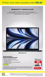 Gazetka promocyjna Lidl - Apple-Highlights im Onlineshop - Gazetka - ważna od 03.09 do 03.09.2023 - strona 2 - produkty: angebot, angebote, Apple, batterie, eis, elle, gin, leine, mac, macbook, macbook air, ndk, reis, rel, rwe, Schal, Schale, ssd, telefon, Ti, uhr, WICK