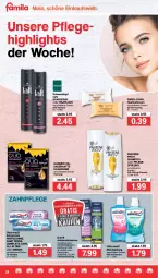 Gazetka promocyjna Famila - Prospekte - Gazetka - ważna od 23.04 do 23.04.2022 - strona 24 - produkty: arla, auer, aufsteckbürsten, bürste, bürsten, creme, cross action, eis, flasche, garnier, Haarlack, haarspray, kissen, lack, mundspülung, Odol, oral-b, pantene, pantene pro-v, Pflegespülung, pro-v, Reinigung, schwarzkop, schwarzkopf, shampoo, spülung, Swiss-o-Par, Taft, Ti, zahncreme
