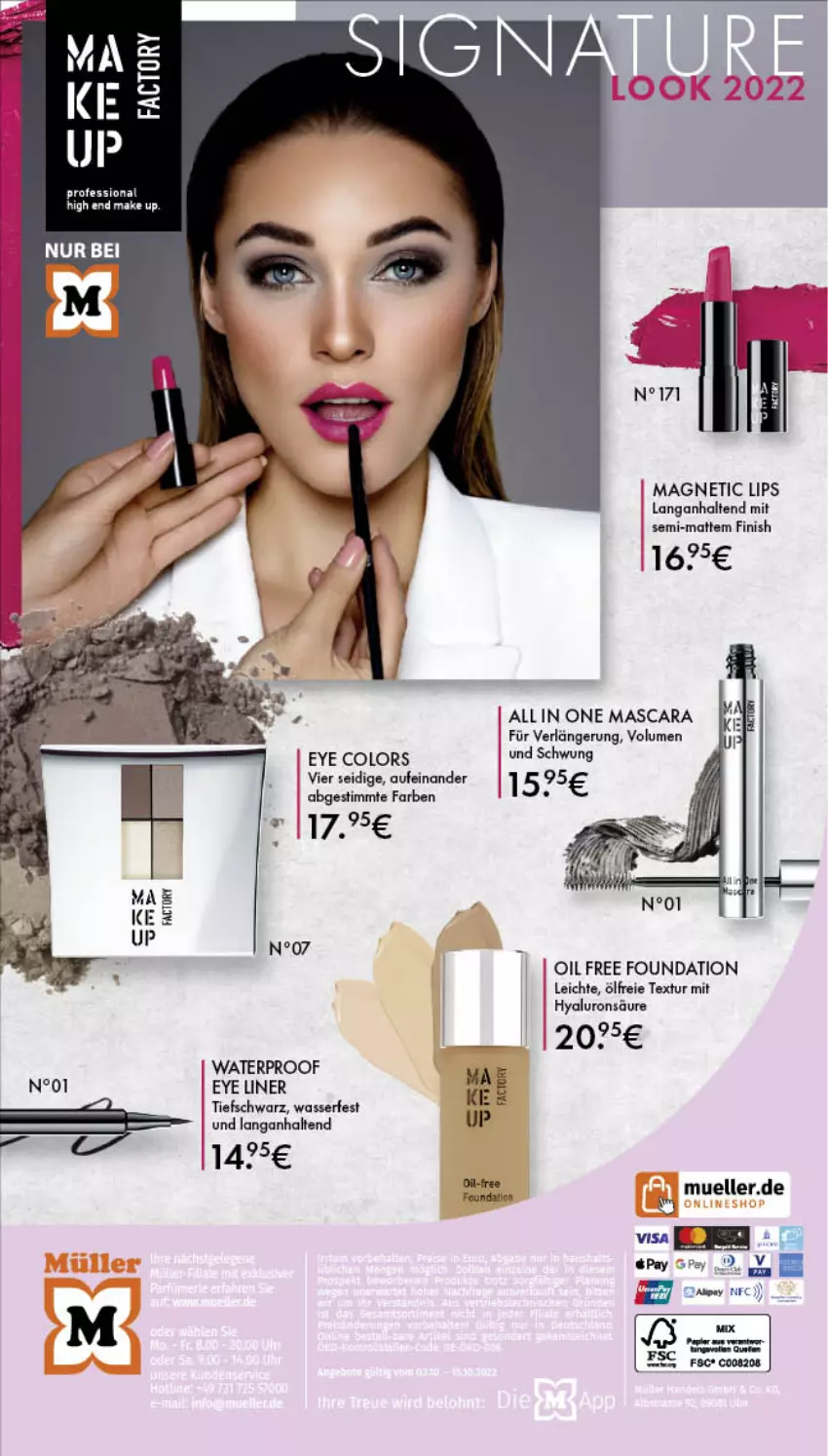 Aktueller Prospekt Mueller - Parfümerie Angebote - von 03.10 bis 15.10.2022 - strona 20 - produkty: elle, Finish, hyaluron, Mascara, Ti, wasser