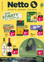 Gazetka promocyjna Netto - Woche 37 - Gazetka - ważna od 14.09 do 14.09.2024 - strona 1 - produkty: akku, bohne, eis, freixenet, grünländer, gutschein, gutscheine, jacobs, kerrygold, kerrygold extra, kopfhörer, lack, milka, reis, schoko, schokolade, tafelschokolade, Ti, usb