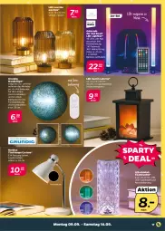 Gazetka promocyjna Netto - Woche 37 - Gazetka - ważna od 14.09 do 14.09.2024 - strona 17 - produkty: batterie, batterien, beleuchtung, deka, fernbedienung, grundig, Kamin, ladekabel, Lampe, laterne, LED-Leuchte, leds, Leuchte, leuchtmittel, mit fernbedienung, Ria, Ti, tisch, Tischlampe, tischleuchte, usb