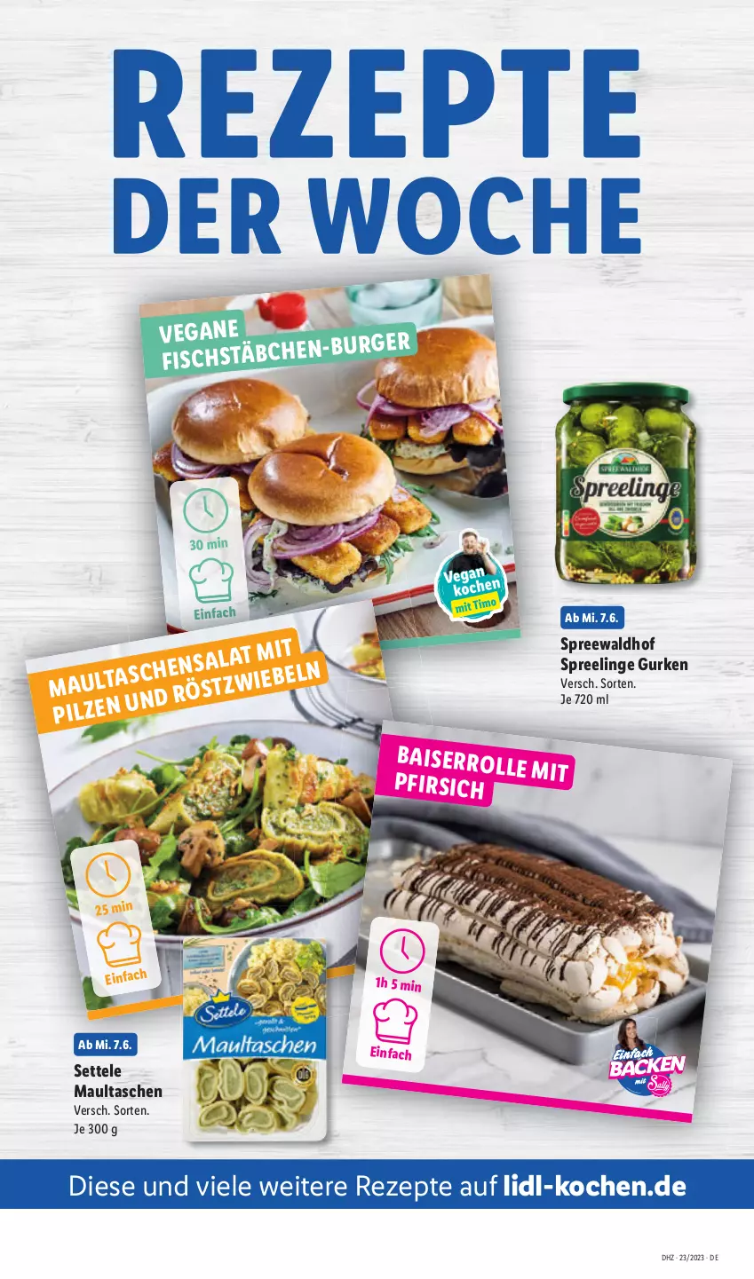 Aktueller Prospekt Lidl - Aktionsprospekt - von 05.06 bis 10.06.2023 - strona 53 - produkty: maultaschen, rezept, rezepte, settele, spreewaldhof, Tasche, taschen