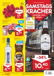 Gazetka promocyjna Netto Marken-Discount - Filial-Angebote - Gazetka - ważna od 14.01 do 14.01.2023 - strona 40 - produkty: angebot, angebote, beere, beeren, bestpreis, bohne, bohnen, bohnenkaffee, discount, eis, gulasch, himbeer, himbeere, himbeeren, Holz, kaffee, kracher, krombache, krombacher, krombacher pils, löslicher bohnenkaffee, marken-discount, ndk, Nescafé, pils, premium vodka, reis, Schal, Schale, schinken, schwein, Ti, vodka, wein, ZTE