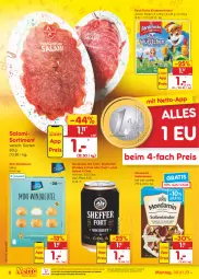 Gazetka promocyjna Netto Marken-Discount - Filial-Angebote - Gazetka - ważna od 14.01 do 14.01.2023 - strona 6 - produkty: bestpreis, beutel, Cap, cola, coupon, eis, enders, ferdi fuchs, gin, Kinder, mondamin, ndk, reis, salami, Soße, Ti, tonic, whiskey, Windbeutel