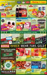 Gazetka promocyjna Norma - Norma - Gazetka - ważna od 21.08 do 21.08.2023 - strona 11 - produkty: beere, beeren, bio, burger, cocktail, eimer, eis, elle, ente, erde, flasche, fleisch, frucht, fruchtfleisch, Garten, gin, gurke, gurken, heidelbeere, heidelbeeren, jagdwurst, kirsch, kohlrabi, kühlregal, lachs, LG, mac, obst, Obst und Gemüse, orange, paprika, pfeffer, radieschen, regal, reis, ring, sac, saft, salz, schinken, schoko, Ti, tiefpreis, tomate, tomaten, torte, und gemüse, vanille, wurst