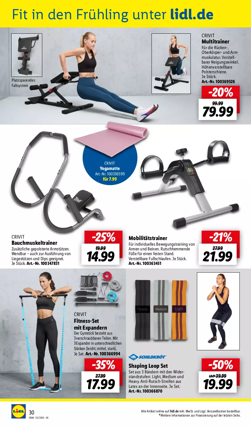 Aktueller Prospekt Lidl - Aktuelle Onlineshop-Highlights - von 01.02 bis 29.02.2024 - strona 30 - produkty: Bau, crivit, dip, elle, gsw, Laufen, Liege, ndk, reifen, Ti, Yo, ZTE