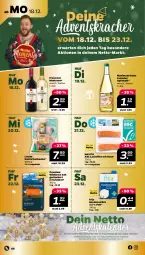 Gazetka promocyjna Netto - Woche 51 - Gazetka - ważna od 23.12 do 23.12.2023 - strona 6 - produkty: Adventskalender, apfel, apfelsaft, filet, freixenet, Kaninchenkeule, kondensmilch, kracher, lachs, lachsfilet, maximum natur, milch, natur, saft, Ti, Wild, wildlachs