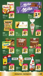 Gazetka promocyjna Netto - Woche 51 - Gazetka - ważna od 23.12 do 23.12.2023 - strona 7 - produkty: beutel, corny, duplo, hafer, haribo, Kinder, kraft, mandel, mandeln, merci, milka, nestlé, nuss, nussriegel, riegel, schoko, schokolade, schokoladen, schokoriegel, Ti