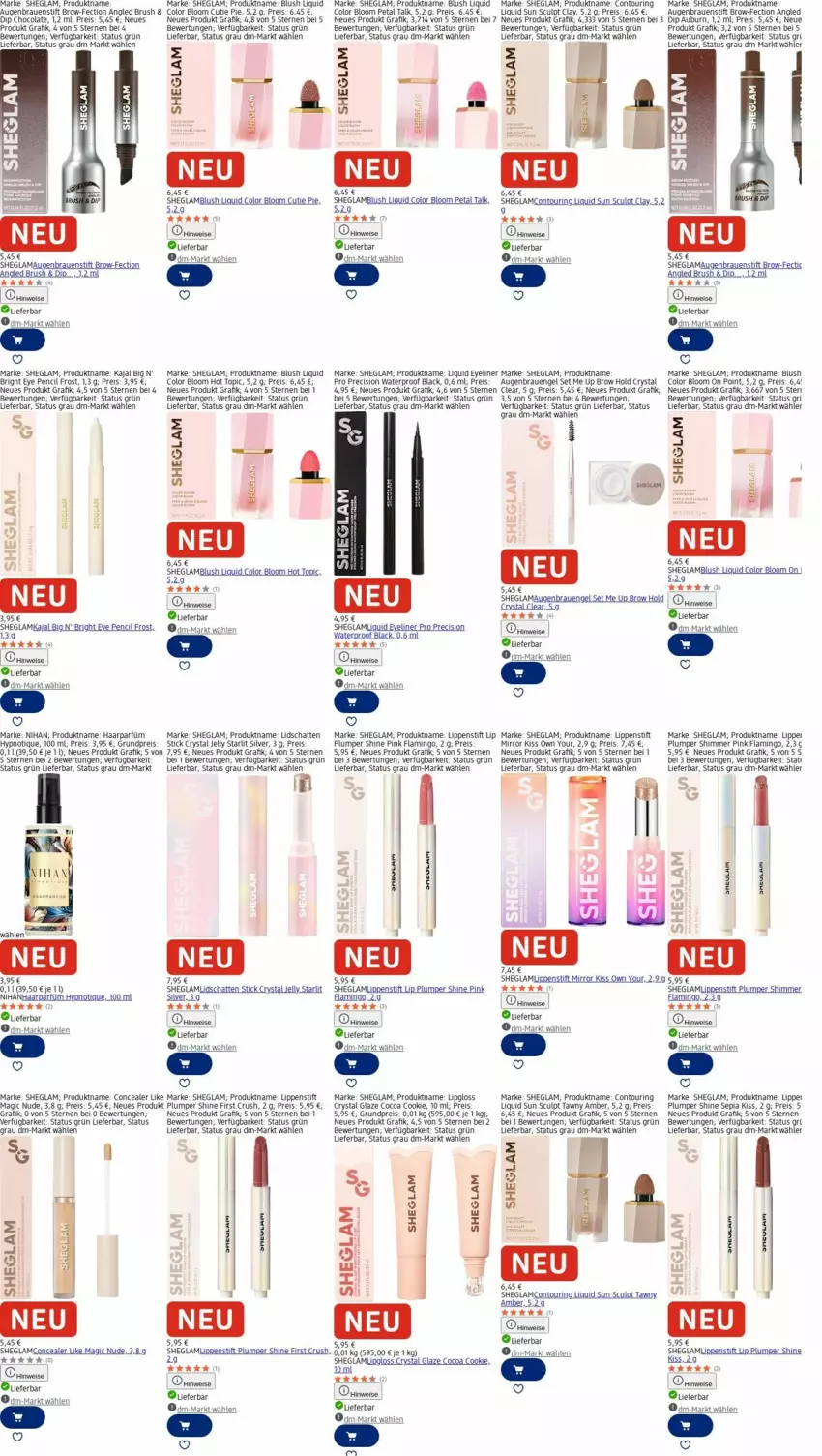 Aktueller Prospekt Dm Drogerie - Prospekte - von 20.10 bis 29.10.2025 - strona 15 - produkty: Amber, cola, cookie, dip, eis, Engel, Eyeliner, lack, Lipgloss, Lippenstift, reis, ring, rwe, tee, Ti, uhu, Yo