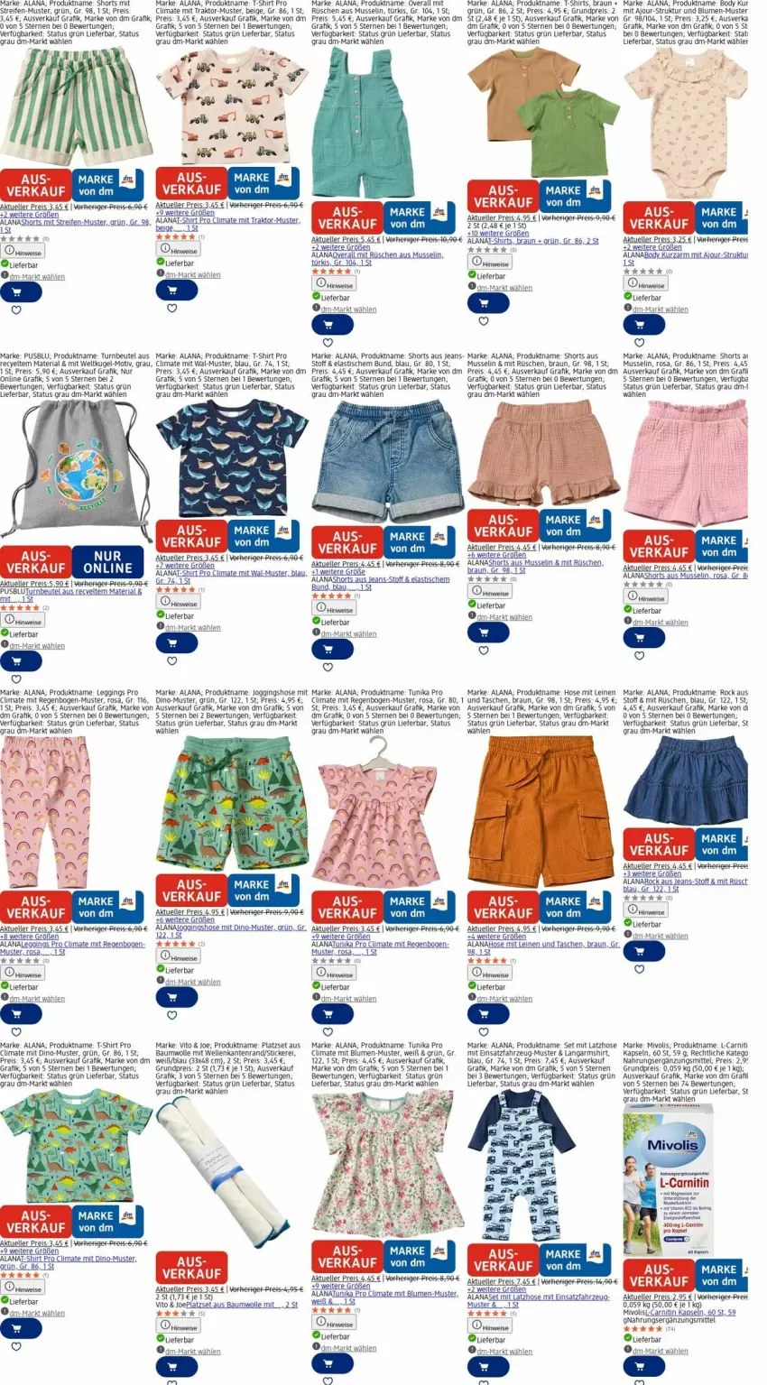 Aktueller Prospekt Dm Drogerie - Prospekte - von 20.10 bis 29.10.2025 - strona 23 - produkty: asti, auer, Bau, baumwolle, beutel, blume, blumen, body, braun, eis, elle, gin, hose, jeans, Kugel, Latzhose, leggings, leine, LG, Overall, reifen, reis, Ria, shirt, shorts, T-Shirt, Tasche, taschen, Ti, tisch, tunika, usb, Wanne, wolle