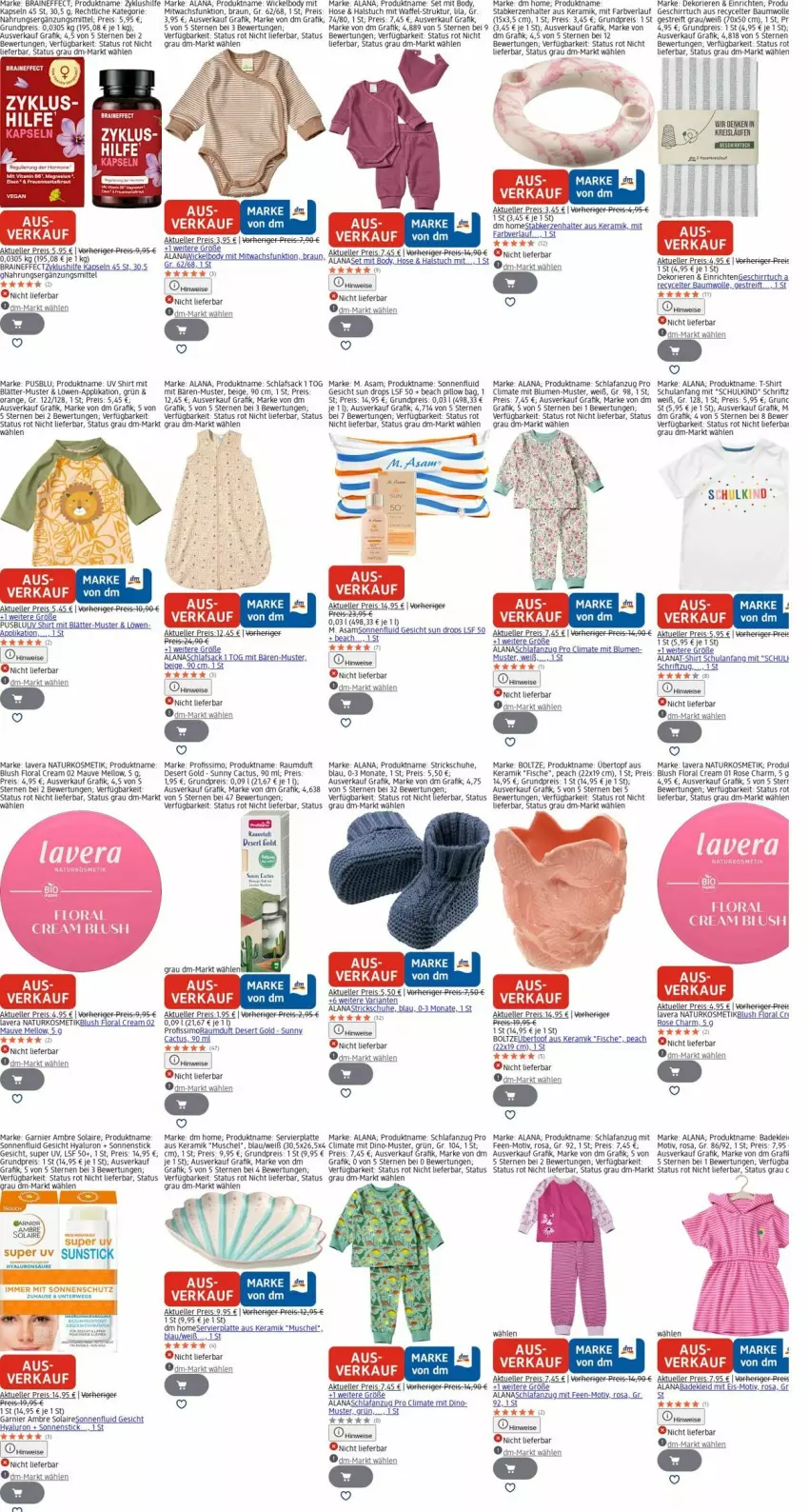 Aktueller Prospekt Dm Drogerie - Prospekte - von 20.10 bis 29.10.2025 - strona 28 - produkty: Ambre Solaire, Anzug, auer, Bad, Bau, baumwolle, blume, blumen, body, braun, Effect, eis, elle, fisch, fische, garnier, geschirr, geschirrtuch, hose, hyaluron, kerze, Kerzenhalter, kleid, kosmetik, latte, lavera, LG, natur, naturkosmetik, orange, Profissimo, Raumduft, reis, rwe, sac, Samson, Schlafanzug, schlafsack, schuhe, shirt, sim, ssd, Stabkerze, Stabkerzenhalter, T-Shirt, Ti, topf, tuc, übertopf, usb, WICK, wolle, Yo