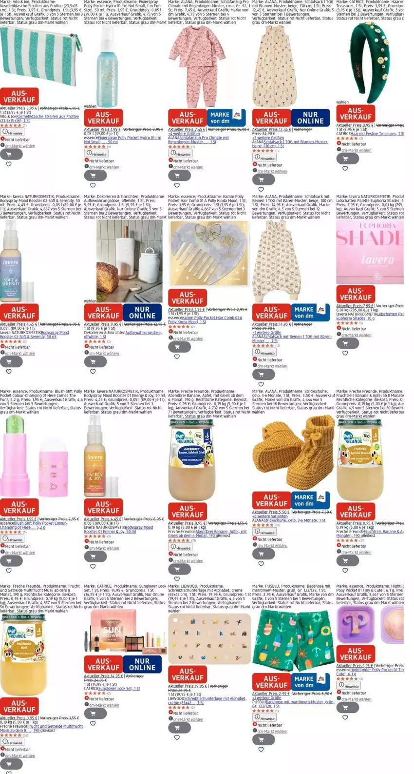 Aktueller Prospekt Dm Drogerie - Prospekte - von 20.10 bis 29.10.2025 - strona 29 - produkty: Anzug, apfel, Aufbewahrungsdose, Bad, Badehose, banane, blume, blumen, body, bodyspray, Brei, creme, eis, elle, freche freunde, frucht, gin, hose, kosmetik, Kosmetiktasche, lavera, müsli, natur, naturkosmetik, Palette, reifen, reis, Ria, sac, Schlafanzug, schlafsack, schreibtisch, schuhe, Tasche, tee, Ti, timer, tisch, usb, Yo