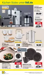 Gazetka promocyjna Lidl - Aktuelle Onlineshop-Highlights - Gazetka - ważna od 30.04 do 30.04.2023 - strona 16 - produkty: bambus, creme, dell, dessert, Dessertteller, eis, elle, ernesto, Germ, kaffee, kaffeebereiter, küche, Küchen, LG, milch, milchaufschäumer, Mode, ndk, pasta, silvercrest, spülmaschinen, tasse, tee, teekanne, teller, Ti, Untersetzer, zucker