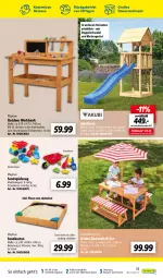 Gazetka promocyjna Lidl - Aktuelle Onlineshop-Highlights - Gazetka - ważna od 30.04 do 30.04.2023 - strona 33 - produkty: arbeitsplatte, auer, Bank, decke, dell, Garten, gartentisch, Kinder, Kinderspiel, korb, latte, Mode, ndk, Ria, rum, Sandkasten, Sandspielzeug, Schaukel, spielzeug, Ti, tisch
