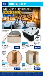 Gazetka promocyjna Aldi Nord - ALDI ONLINESHOP Wochenhighlights - Gazetka - ważna od 15.10 do 15.10.2023 - strona 2 - produkty: aldi, Bad, Bau, beleuchtung, dekoration, eis, erde, Glastür, Holz, kopfstütze, led-beleuchtung, Liege, ndk, Ofen, pool, reis, Ria, Schal, Schale, Sport, Ti, uhr, Whirlpool