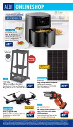 Gazetka promocyjna Aldi Nord - ALDI ONLINESHOP Wochenhighlights - Gazetka - ważna od 15.10 do 15.10.2023 - strona 4 - produkty: akku, aldi, Bau, dekoration, Drohne, Drohnen, eis, elle, erde, fernbedienung, fritteuse, GPS, Heißluftfritteuse, kamera, Kette, koffer, kraft, ladegerät, monte, ndk, reis, säge, Schal, Schale, speicherkarte, Sport, Ti, uhr, werkzeug