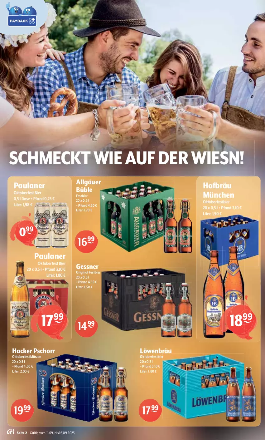 Aktueller Prospekt Getraenke Hoffmann - Prospekte - von 11.09 bis 16.09.2023 - strona 2 - produkty: Adventskalender, almdudler, Alwa, apfel, Apfelschorle, auer, BenRiach, bier, Brock, Bundaberg, cola, eis, erfrischungsgetränk, frankfurter, frucht, Gessner, getränk, gin, ginger, hacker pschorr, hella, lack, LG, likör, lion, mac, mineralwasser, mit frucht, natur, orange, Paula, paulaner, reis, Ria, rum, rwe, schorle, spirituosen, Spreequell, Tanqueray, thomas henry, Ti, vöslauer, wasser, wein, whiskey, zucker