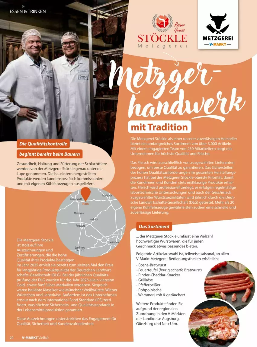 Aktueller Prospekt Vmarkt - Prospekte - von 09.07 bis 23.07.2025 - strona 20 - produkty: bratwurst, cheddar, eis, erde, fisch, Gesundheit, grill, Grillkäse, HP, Käse, knacker, LG, mac, merl, ndk, pfeffer, Pfefferbeißer, reis, rind, rinder, Spezi, Ti, Tiere, wurst
