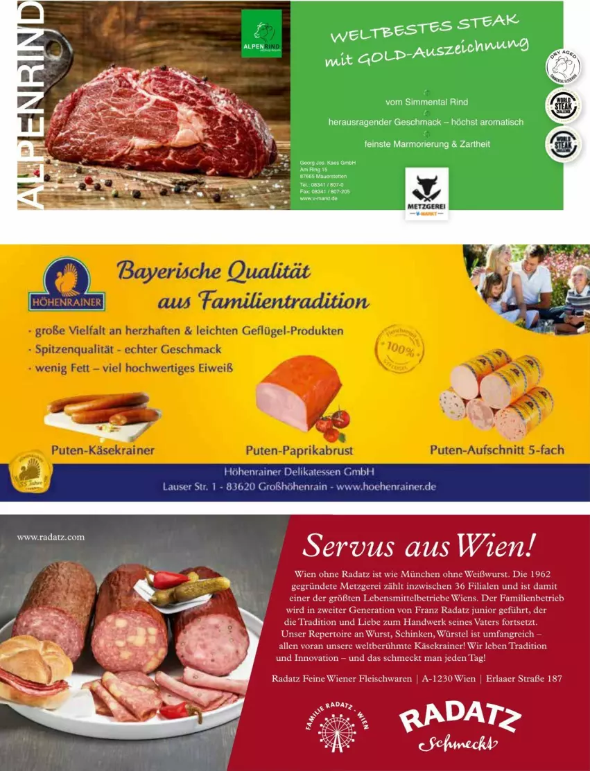 Aktueller Prospekt Vmarkt - Prospekte - von 09.07 bis 23.07.2025 - strona 21 - produkty: eis, fleisch, fleischwaren, Käse, Käsekrainer, lebensmittel, mac, rind, schinken, sim, Ti, tisch, Weißwurst, wiener, wurst