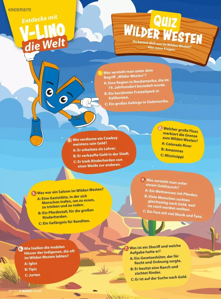 Aktueller Prospekt Vmarkt - Prospekte - von 09.07 bis 23.07.2025 - strona 46 - produkty: erde, Kinder, rind, rinder, Weste, Wild