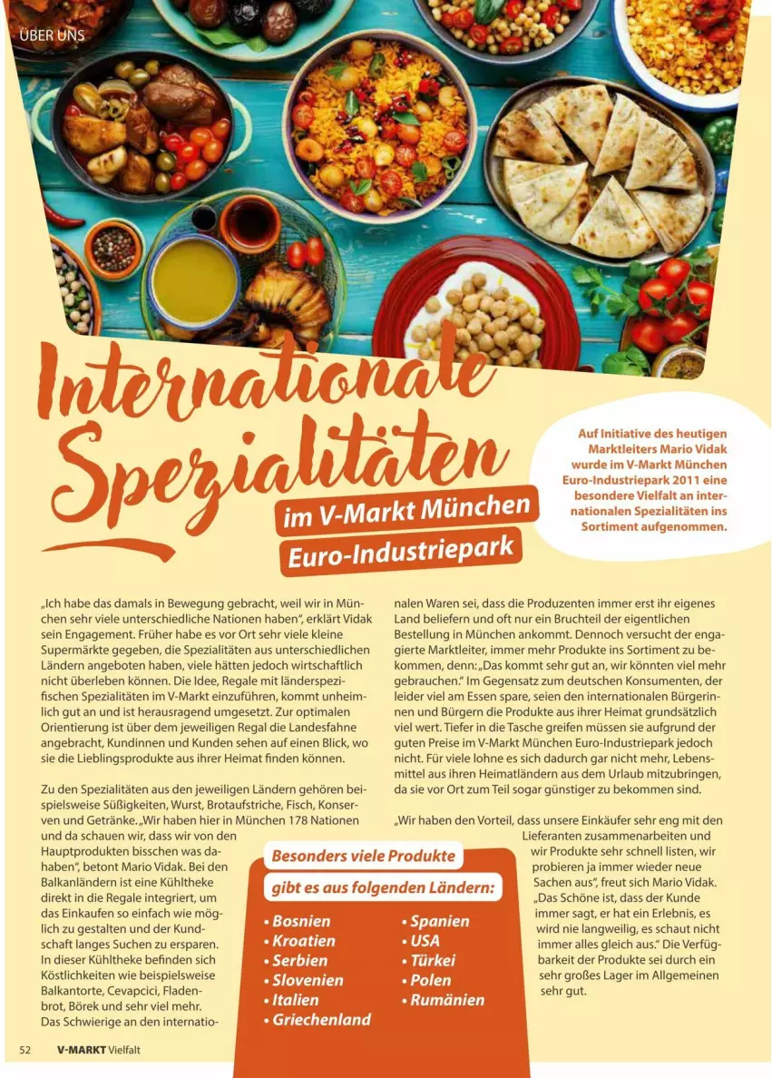 Aktueller Prospekt Vmarkt - Prospekte - von 09.07 bis 23.07.2025 - strona 52 - produkty: angebot, angebote, aufstrich, beko, bier, Biere, brot, brotaufstrich, brotaufstriche, cevapcici, eis, ente, fisch, fische, getränk, getränke, leine, LG, Rauch, regal, reifen, reis, ring, sac, Spezi, Tasche, Ti, torte, wurst