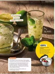 Gazetka promocyjna Vmarkt - Prospekte - Gazetka - ważna od 23.07 do 23.07.2025 - strona 17 - produkty: Alwa, Anrichte, elle, gabel, Gläser, leine, limette, limetten, Mett, metten, mineralwasser, minze, saft, schüssel, Sorbet, Ti, topf, wasser, zucker