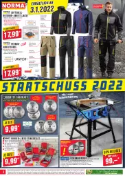 Gazetka promocyjna Norma - Norma - Gazetka - ważna od 03.01 do 03.01.2022 - strona 12 - produkty: asti, Bebe, Blasebalg, Brei, eis, elle, gin, hose, Jacke, Laufen, LG, reis, reiss, Ria, ring, rum, säge, Tasche, taschen, Ti, tisch, Tischkreissäge, wasser, Windschutz