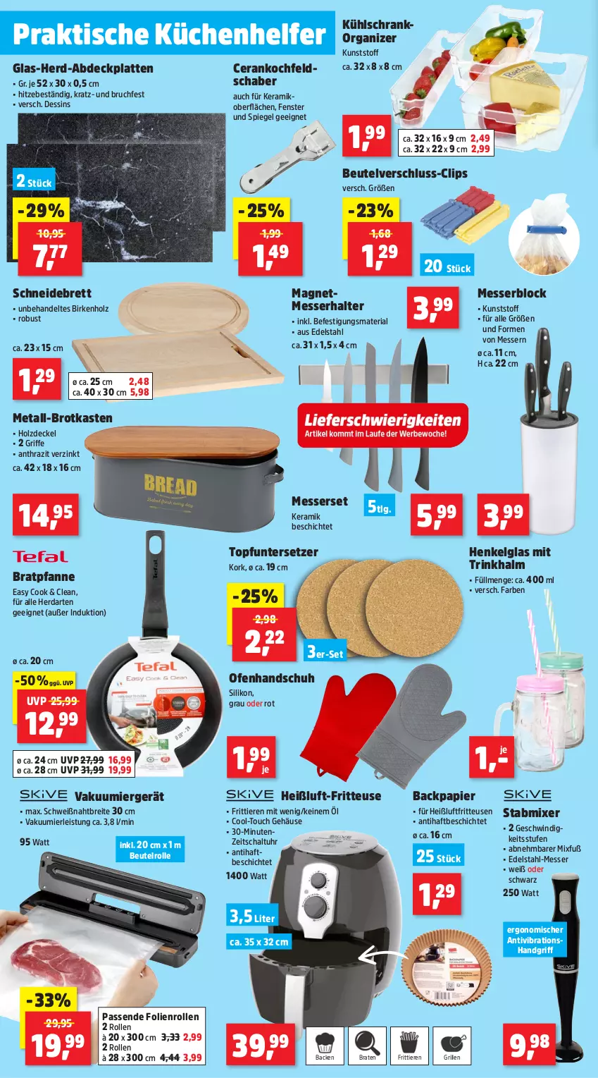 Aktueller Prospekt Thomas Philipps - von 23.09 bis 28.09.2024 - strona 8 - produkty: beutel, braten, bratpfanne, Brei, brot, Brotkasten, decke, Deckel, edelstahl, eis, fenster, fritteuse, grill, Heißluftfritteuse, henkel, herdarten, Holz, kochfeld, küche, Küchen, Küchenhelfer, kühlschrank, latte, LG, messer, messerblock, Messerset, Mixer, Ofen, papier, pfanne, Ria, Schal, schneidebrett, Schrank, spiegel, stabmixer, Ti, Tiere, tisch, topf, Topfuntersetzer, uhr, Untersetzer